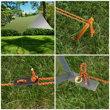 Carica l&#39;immagine nel visualizzatore di Gallery, Tenda da campeggio parasole da 3 x 4 m in nylon, Protezione UV e pioggia, Verde