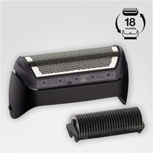 Carica l&#39;immagine nel visualizzatore di Gallery, Testina di ricambio a lamina per rasoio elettrico Braun 10B / 20B Nero, Serie 1