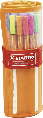 Stabilo 8830-2 Point 88 Roller Set, 30 Colori Assortiti, Tratto: 0,4 mm
