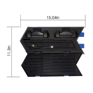 Supporto verticale per PS4 Slim/PS4 Con Ventilatore e base di ricarica