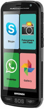 Carica l&#39;immagine nel visualizzatore di Gallery, Telefono per anziani Brondi Amico Smartphone con tasti grandi App preinstallate