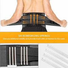 Carica l&#39;immagine nel visualizzatore di Gallery, Cintura lombare Regolabile, Fascia per Schiena Elastica Posturale Terapeutica L
