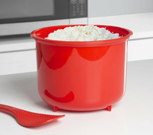 Carica l&#39;immagine nel visualizzatore di Gallery, Sistema Cuociriso, Colore Rosso per forno a microonde