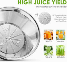 Carica l&#39;immagine nel visualizzatore di Gallery, Aicok Centrifuga Frutta e Verdura 3 Velocità Estrattore di Succo a Argento