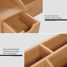 Carica l'immagine nel visualizzatore di Gallery, HOMFA Organizzatore da Scrivania Porta Oggetti Organizer in Bambù Porta...