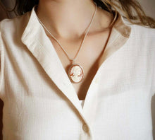 Carica l&#39;immagine nel visualizzatore di Gallery, Collana in Cammeo, Cammeo Autentico, Collana in Argento 925, Artigianato Italia