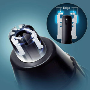 Regola peli per Viso Barba Orecchie Naso Panasonic ER-GN300K503 a batteria, Nero