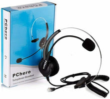 Carica l&#39;immagine nel visualizzatore di Gallery, Cuffie Regolabili per Telefono Fisso con Spina 4-Pin RJ9 e Microfono integrato