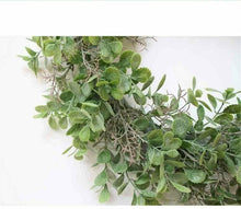 Carica l&#39;immagine nel visualizzatore di Gallery, Miaouyo, ghirlanda di fiori artificiali per porta casa, 40 cm, Verde