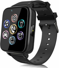 Carica l'immagine nel visualizzatore di Gallery, Smartwatch per Bambini, Orologio Intelligente Ragazzo e Ragazza Nero