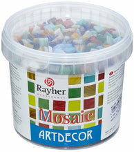 Carica l&#39;immagine nel visualizzatore di Gallery, Set tessere per mosaico, tasselli in vetro 1x1 cm, 1300 pz., colori assortiti