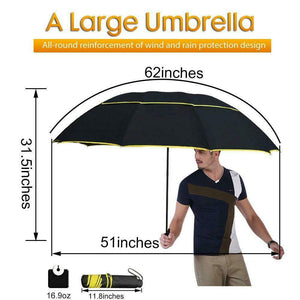 Golf ombrello pieghevole, compatto grande da viaggio Doppio...