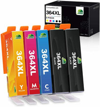 Carica l'immagine nel visualizzatore di Gallery, 5 x Cartuccia a getto d'inchiostro compatibile per HP 364 XL per Photosmart