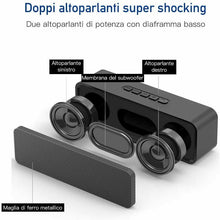 Carica l'immagine nel visualizzatore di Gallery, Altoparlante Bluetooth 5.0 con TWS Bassi Stereo 3D, Batteria Integrata 1500 mAh