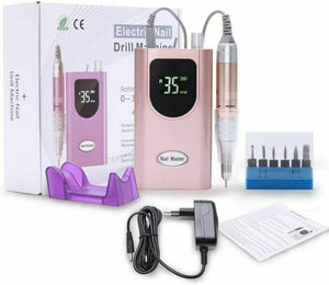 Delanie Fresa per Unghie Professionale, Portatile e Ricaricabile Oro Rosa