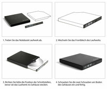 Carica l&#39;immagine nel visualizzatore di Gallery, SALCAR – unità Esterna USB2.0 per Lettore Masterizzatore CD/Dvd/Blu-Ray, 12,7 mm