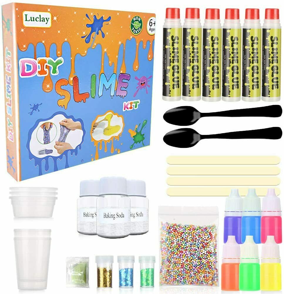 Luclay Slime Making Kit Set di Giochi Completi in Fabbrica Fai-da-Te...