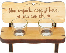 Carica l'immagine nel visualizzatore di Gallery, Casa Vivente Panchina per Shot in Legno con 2 Non Importa Cosa Si Beve