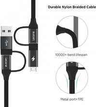 Carica l'immagine nel visualizzatore di Gallery, Lecone 4 in 1 Multi Cavo USB C di Ricarica con Trasferimento Dati, [1 1 Pack
