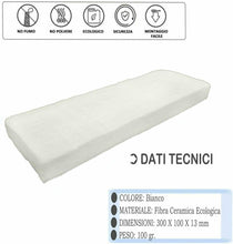 Carica l&#39;immagine nel visualizzatore di Gallery, 2 x Spugna per stufa e camini a bioetanolo etanolo, Lana di ceramica 30 X 10 cm