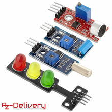 Carica l&#39;immagine nel visualizzatore di Gallery, AZDelivery 3 x Kit 16 in 1 - di accessori per Raspberry Pi/Arduino con...