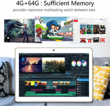 Carica l'immagine nel visualizzatore di Gallery, 4G LTE Tablet con Display 10" YOTOPT Android 9.0 PC 64 GB Bianco-64GB