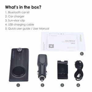 Kit Vivavoce Bluetooth per Auto, Siri e a Google Assistant, Auto Accensione