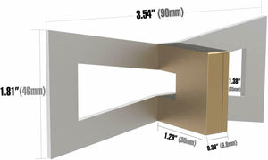 Housolution Coda di Rondine Coda di Rondine Legno con Angolo 1: 5, 1:6, 1:7, 1:8