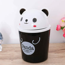 Carica l'immagine nel visualizzatore di Gallery, Cestino da tavolo in plastica moderno dispenser di cartoni animati Nero