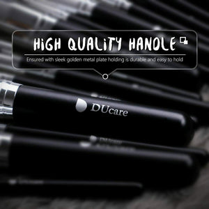 DUcare Pennelli Make Up Set 15Pcs Trucco Professionali 15pcs nero