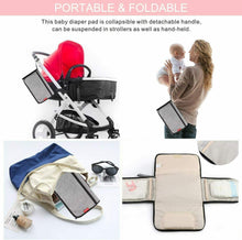 Carica l&#39;immagine nel visualizzatore di Gallery, Fasciatoio Portatile, Borsa da viaggio cambio pannolino, Impermeabile
