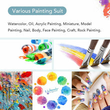 Carica l&#39;immagine nel visualizzatore di Gallery, CONDA Pennelli Professionali per Colori ad Olio e Acrilici Set di Pennelli 24 Pz