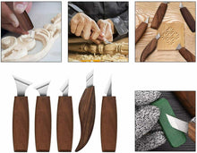 Carica l'immagine nel visualizzatore di Gallery, Jajadeal 9 in 1 Set di Strumenti per Intaglio del Legno, Scalpelli, Coltello...
