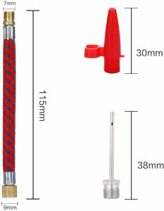 Kit di adattatori per valvola di gonfiaggio per bicicletta Flessibile e angolare
