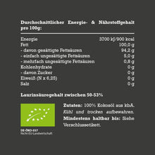 Carica l'immagine nel visualizzatore di Gallery, Barattolo da 1 L di olio di cocco Biologico, Deodorato aroma Nativo, No glutine