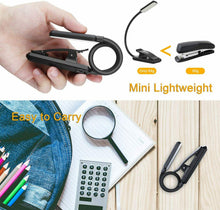 Carica l'immagine nel visualizzatore di Gallery, Luce da lettura ricaricabile USB con 9 LED regolabili, Clip per libro portatile