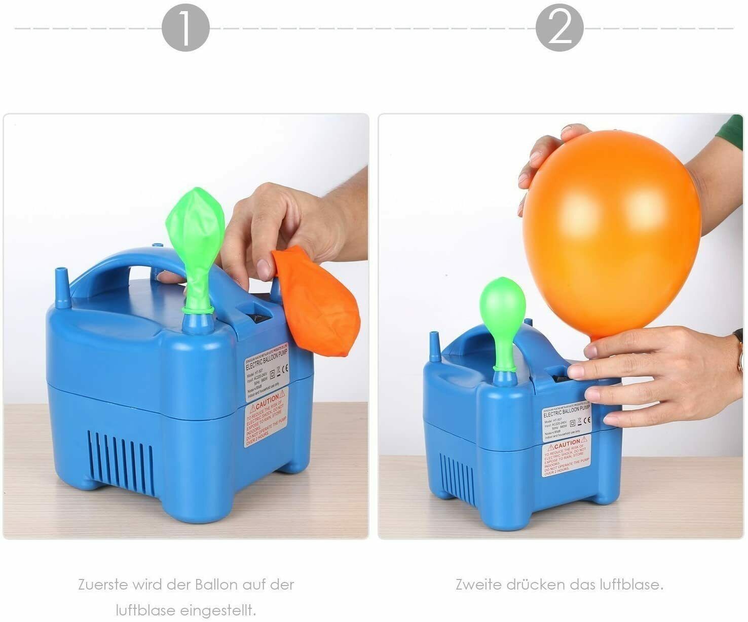 Pompa elettronica per gonfiaggio palloncini, Ideale per feste, Pompa P –