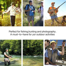 Carica l&#39;immagine nel visualizzatore di Gallery, PELLOR Gilet da Pesca, Multi-Tasca Maglia Traspirante Giubbino Pesca La di...