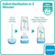 Carica l'immagine nel visualizzatore di Gallery, MAM 2 Biberon anticoliche autosterilizzante, 260 ml, 0 Mesi+, Modelli assortiti