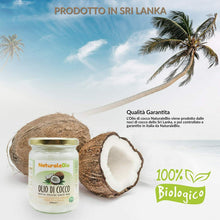 Carica l'immagine nel visualizzatore di Gallery, Olio di Cocco Biologico Extra Vergine da 500 ml,Crudo e Spremuto a Freddo