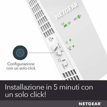 Carica l&#39;immagine nel visualizzatore di Gallery, Ripetitore WiFi Extender Mesh Dual Band NETGEAR AC1750 EX6250, Porta Lan