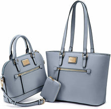 Carica l'immagine nel visualizzatore di Gallery, LOVEVOOK Set di Borse da Donna Borsa Grandi Shopper D-azzurro