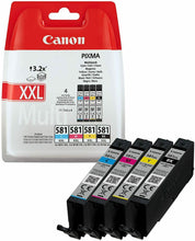 Carica l'immagine nel visualizzatore di Gallery, Cartuccia per stampante a getto d'inchiostro Canon CLI-581XXL Multipack Colori
