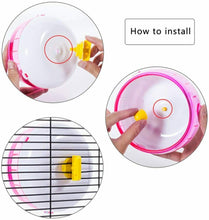 Carica l&#39;immagine nel visualizzatore di Gallery, Ruota Silenziosa del Criceto, per Criceti in Plastica, Rosa