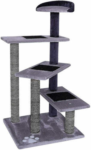 dibea Tiragraffi per gatto albero tiragraffi gioco giocattolo Grigio