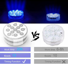Carica l'immagine nel visualizzatore di Gallery, Luce a 13 LED colorati impermeabile per piscina Lampada decorativa + telecomando