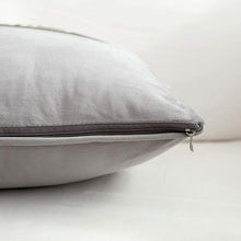 Carica l'immagine nel visualizzatore di Gallery, FabThing Fodere Cuscini Divano Velluto Classico Federe 45x45cm, Grigio