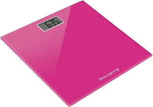 Bilancia Pesapersone Digitale Rowenta BS1063 Premiss con Piatto in Vetro, Rosa