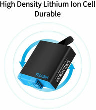 Carica l&#39;immagine nel visualizzatore di Gallery, 3 x Batteria per GoPro Hero 8 7 6 5 black, Capacità da 1220 mAh V 2.00