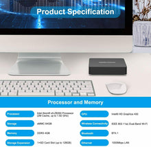 Carica l&#39;immagine nel visualizzatore di Gallery, Mini PC Intel Atom X5-Z8350 4GB/64, 1000M/LAN 2.4/5.8G WiFi BT 4.1, HDMI &amp; VGA